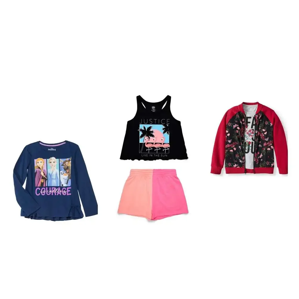 Girls Clothing Bundle Size 10. Pajama Set 10, Long Sleeve Tops 10/12